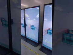 75インチ 床スタンド フルスクリーン広告ディスプレイ 178° ビューイングアングル 450cd/m2 明るさ