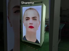 86インチタッチスクリーン 透明なLCDボックスディスプレイ ショートケース 広告プレーヤー