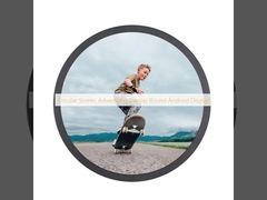 円状の広告ディスプレイ 丸いAndroidディスプレイ