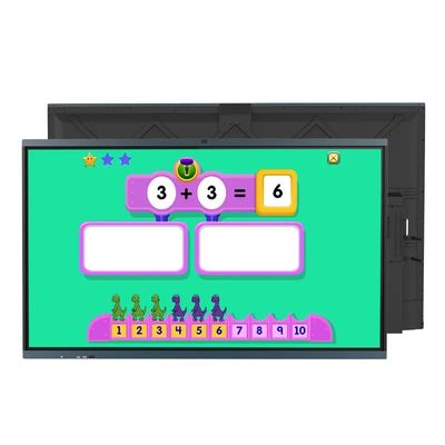携帯型LCD インタラクティブ フラットパネル 86 インチ スマート 黒板 教える