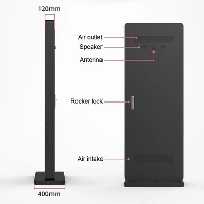 IP65 保護と幅広い動作温度範囲の 65 インチ高明るさ屋外 LCD モニター
