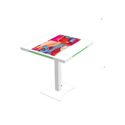 21.5インチ デュアルスクリーン インタラクティブなタッチスクリーンテーブル スマートコーヒーとゲーム用の容量タッチとワイヤレス充電