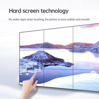 商用大型LCDスプリッシングウォール 55 インチ超長赤外線タッチスクリーン
