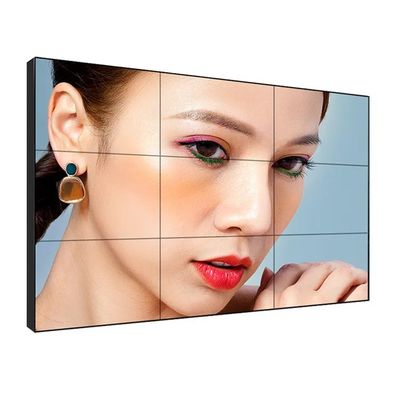 商業用ビデオウォールディスプレイ用の赤外線タッチスクリーンと500cd/m2輝度を備えた55インチLCDスプライシングウォール