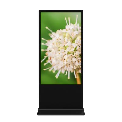 75インチ垂直フロア立立液晶広告ディスプレイ 4K Android ビデオプレーヤー