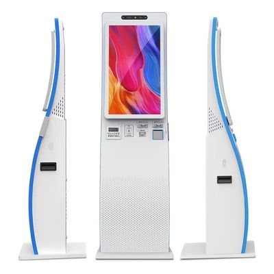 ODM カーブされた表面タッチスクリーン 自営業キオスク 23.6インチ QRコードスキャナー