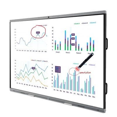 会議室向けビデオ会議機能付き 85インチ 4K 超高精細デジタルインタラクティブホワイトボード