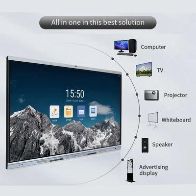 会議室向けビデオ会議機能付き 85インチ 4K 超高精細デジタルインタラクティブホワイトボード