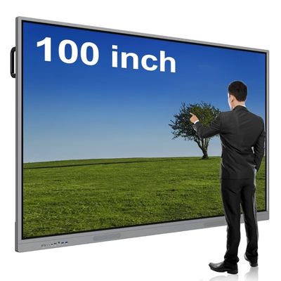 100インチ フルHD 大型デジタルインタラクティブなホワイトボード スマートフラットパネル タッチスクリーン