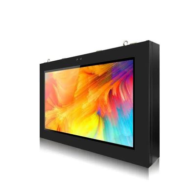 43インチ 壁掛けの屋外広告ディスプレイ 2500cd/m2 明るさと4Gネットワーク Android
