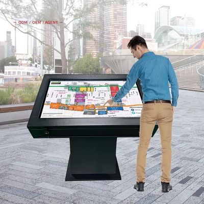 43インチ 屋外 高明るさ マルチタッチ インタラクティブなタッチスクリーン テーブル デジタルシグネージ キオスク