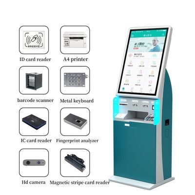 32インチセルフサービスタッチスクリーンキオスク A5プリンタとバーコードスキャナー