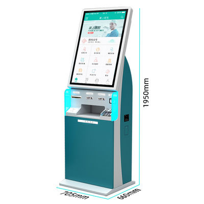 32インチセルフサービスタッチスクリーンキオスク A5プリンタとバーコードスキャナー