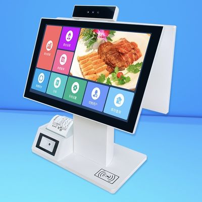 デュアルスクリーンタッチスクリーンセルフサービスキオスク（静電容量式タッチスクリーン、カスタマイズ可能なサイズ）