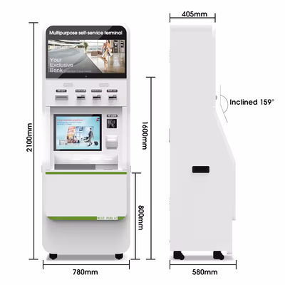 Windows 10 アンドロイド 2 つのタッチスクリーンの自動サービスキオスク