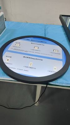 円状の広告ディスプレイ 丸いAndroidディスプレイ