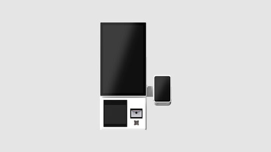 NFC決済と180°回転スクリーンを備えた、多用途なコンパクト軽量セルフオーダーキオスク