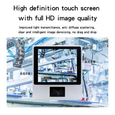 12.1 Inch Wall Mountable Self-service Kiosk with 10 Point Capacitive Touch Screen for Indoor Use