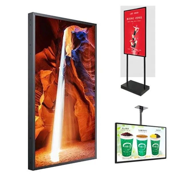 55 インチ 16:9 高明るさ ビデオ プレーヤー 広告 LCD 画面 ショップ 窓