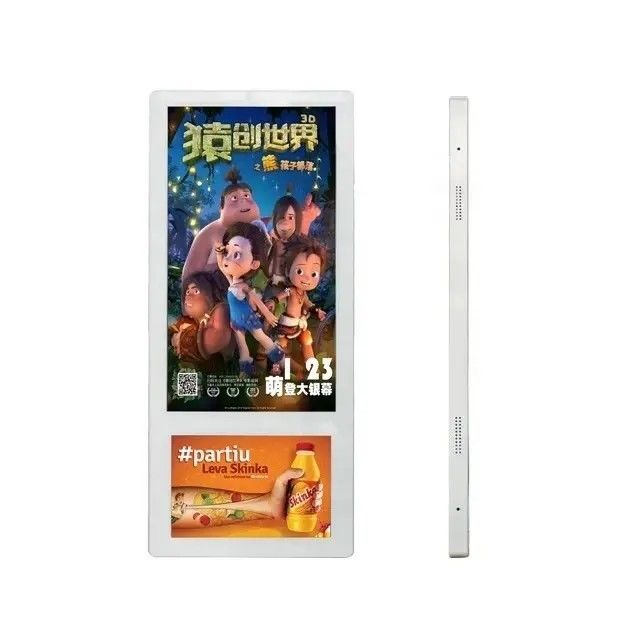 デュアルスクリーンエレベーター広告ディスプレイ LCD cネットワーク 18.5 と 10.1 インチ
