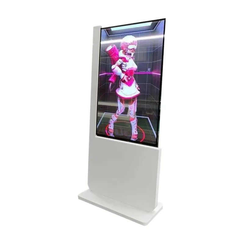 OLED 55インチ透明タッチスクリーンディスプレイ 床スタンド オールインワンモニター