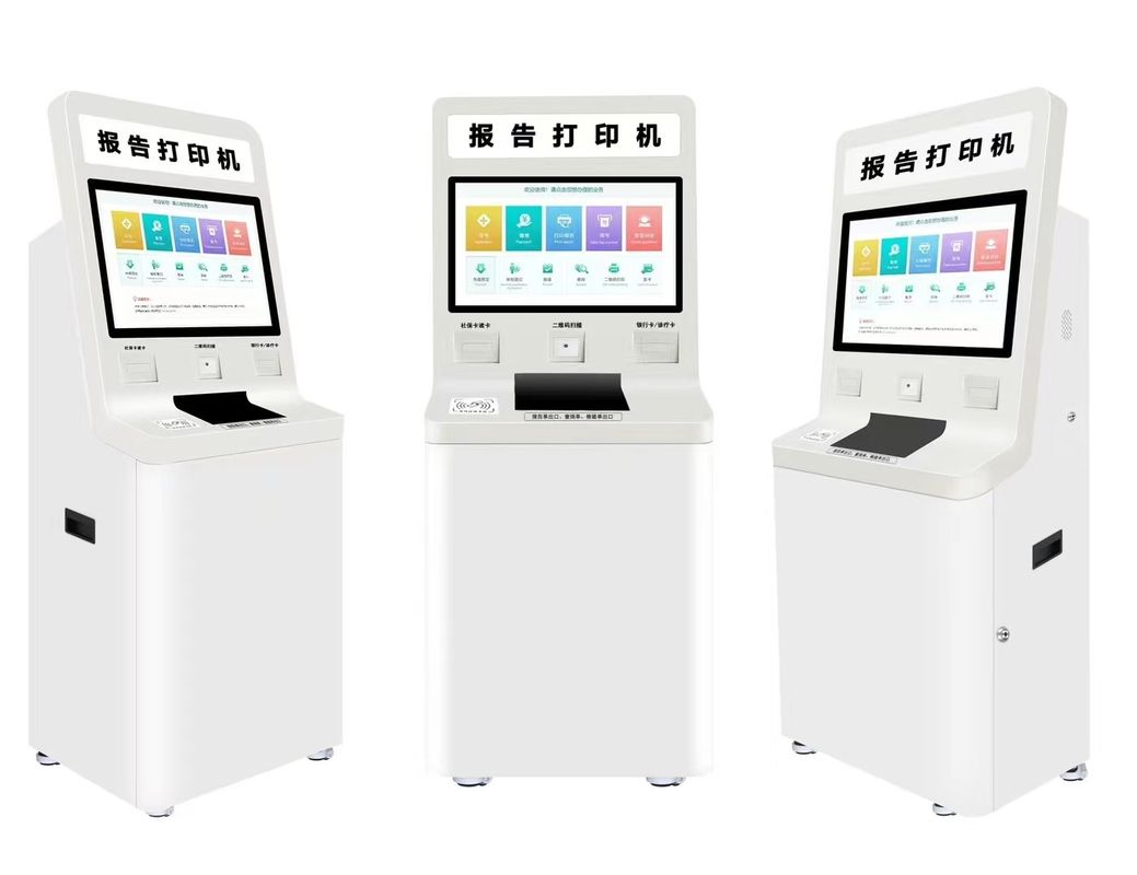 保守費の低いパスポートリーダー 自営業キオスク ソフトウェアと金属タッチスクリーン