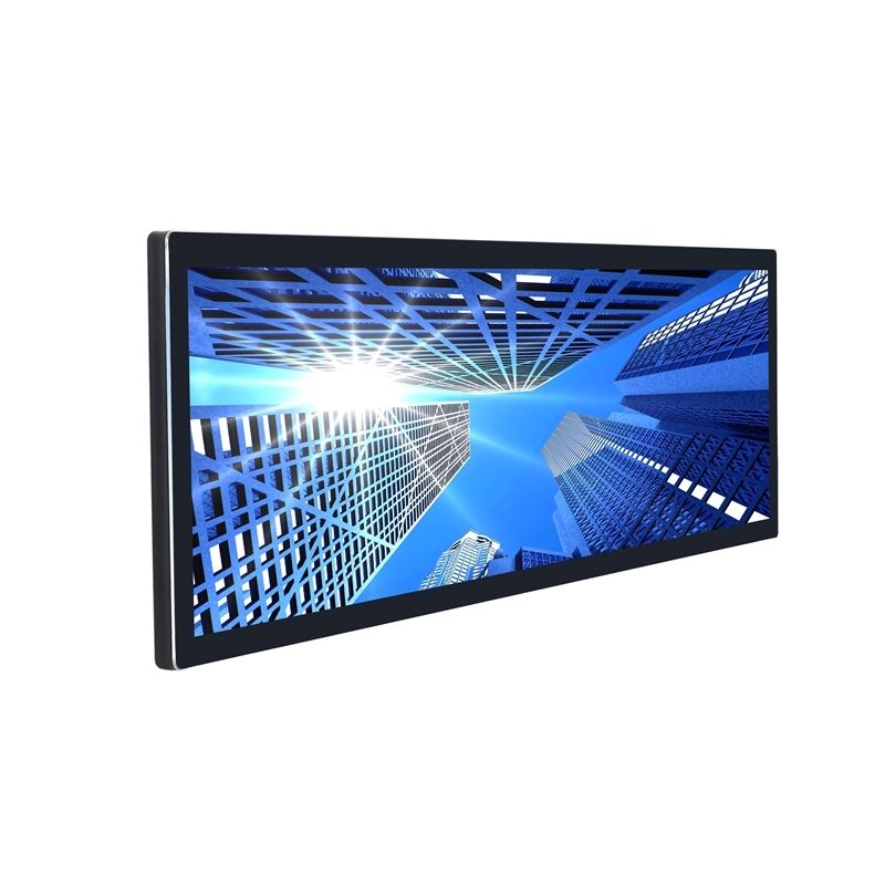 ストライプタッチスクリーンモニター 3840 X 1080 解像度と HDMI,VGA,USBインプットでカスタマイズされた明るさ